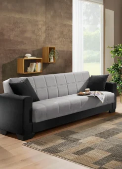 Moderne Polstermöbel mit Zierkissen