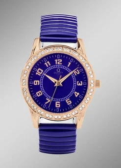 Moderne Quartz-Damenuhr mit Metallgehäuse