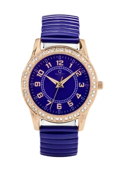 Moderne Quartz-Damenuhr mit Metallgehäuse