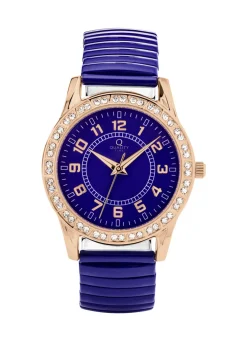 Moderne Quartz-Damenuhr mit Metallgehäuse