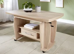 Moderner Couchtisch auf Rollen