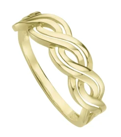 Moderner Damenring in gedrehter Optik