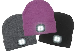Modische Mütze mit integrierter, herausnehmbarer LED-Lampe