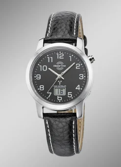 Modische, sportliche Damen-Lederarmbanduhr