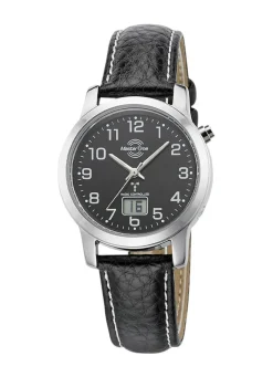 Modische, sportliche Damen-Lederarmbanduhr