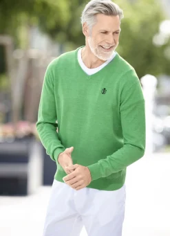 Modischer V-Pullover in 6 Farben