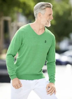 Modischer V-Pullover in 6 Farben