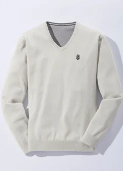 Modischer V-Pullover in 6 Farben