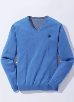 Modischer V-Pullover in 6 Farben