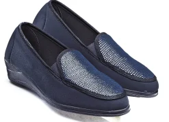 Mokassin in eleganter Krokooptik