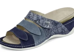 Mubb, bequeme Damen-Pantoletten, Weite H, mit herausnehmbarem Fußbett