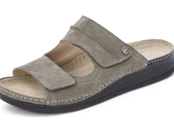 Mubb, bequeme Herren-Pantoletten, Weite H, mit Klettverschluss