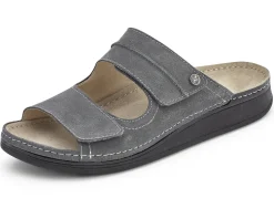 Mubb, bequeme Herren-Pantoletten, Weite H, mit Klettverschluss