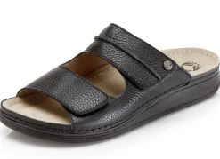 Mubb, bequeme Herren-Pantoletten, Weite H, mit Klettverschluss