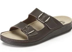 Mubb, bequeme Herren-Pantoletten, Weite H, aus Leder