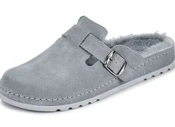 Mubb, klassische Damen-Hausschuhe, Weite H, mit Lammfell