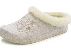 Mubb, warme Damen-Hausschuhe, Weite H, mit Lammfell