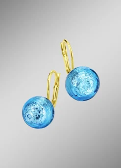 Muranoglas Ohrringe aus Silber