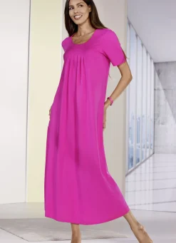 Nachthemd, knöchellang und mit Faltenlegung