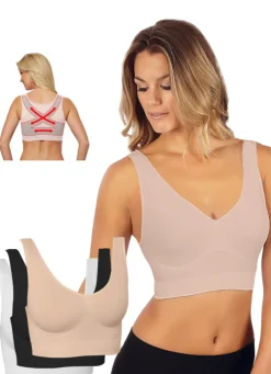 Nahtloser Komfort-BH 3er-Set