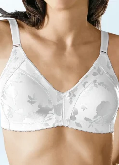 Naturana Minimizer-BH mit dezent glänzendem Floraldruck