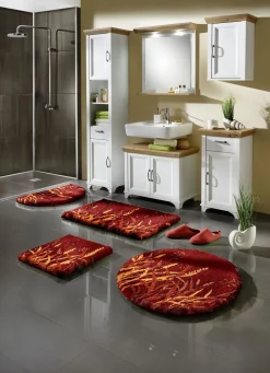 Naturnahe Badgarnitur mit Gräsermotiv