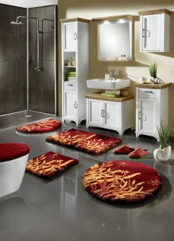 Naturnahe Badgarnitur mit Gräsermotiv