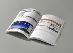 Notebook inklusive Benutzerhandbuch mit Bildern