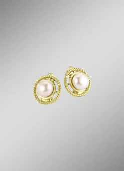 Ohrclips mit Süßwasser-Zuchtperlen und Clipverschluss