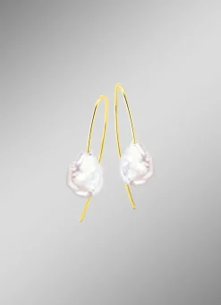 Ohrhacken mit Keshi-Perlen