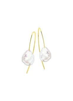 Ohrhacken mit Keshi-Perlen