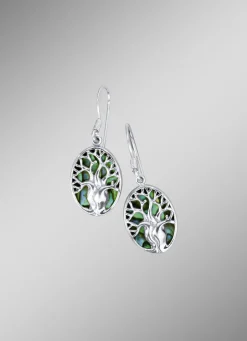 Ohrhaken mit echt Abalone-Perlmutt