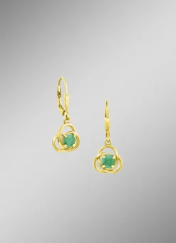 Ohrringe mit echt Smaragd