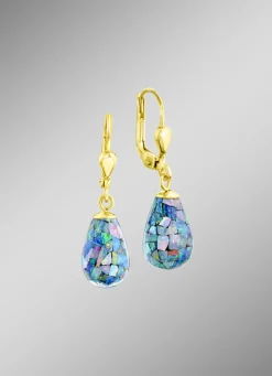 Ohrringe mit Mosaik-Opal