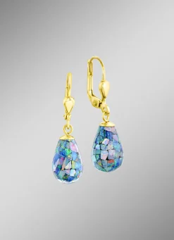 Ohrringe mit Mosaik-Opal