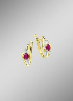 Ohrringe mit Rubin