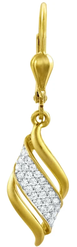 Ohrringe mit synthetischen Zirkonia