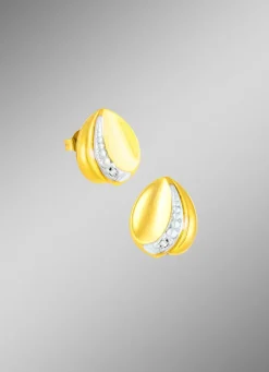 Ohrstecker in Bicolor mit Diamanten
