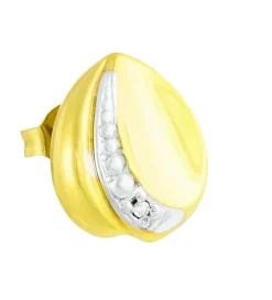 Ohrstecker in Bicolor mit Diamanten