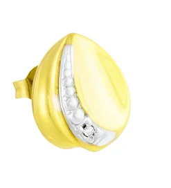 Ohrstecker in Bicolor mit Diamanten