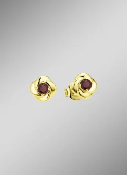 Ohrstecker mit echtem Granat