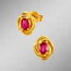 Ohrstecker mit Rubine