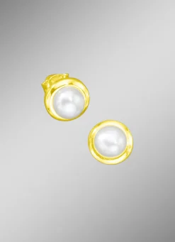 Ohrstecker mit Süßwasser-Zuchtperle