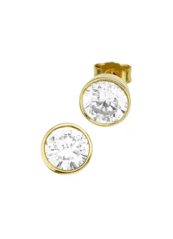 Ohrstecker mit synth. Zirkonia