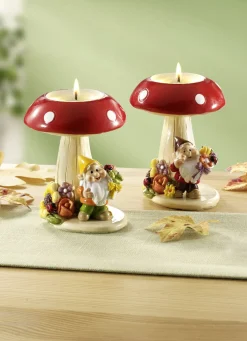 Originell gestaltete Teelichthalter, 2er-Set