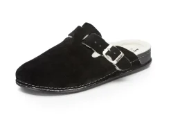 Pantoffel aus weichem Veloursleder