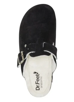 Pantoffel aus weichem Veloursleder