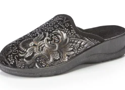Pantoffel mit floralem Muster