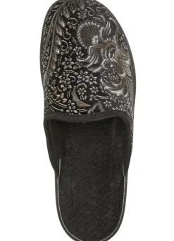 Pantoffel mit floralem Muster