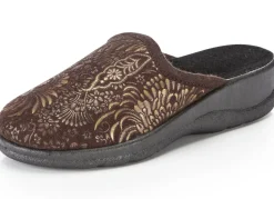 Pantoffel mit floralem Muster